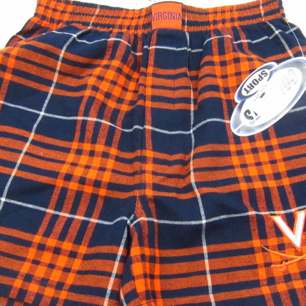 NWT Concepts Sports UVA Virginia Hoos Flannel Boxer Shorts Size S